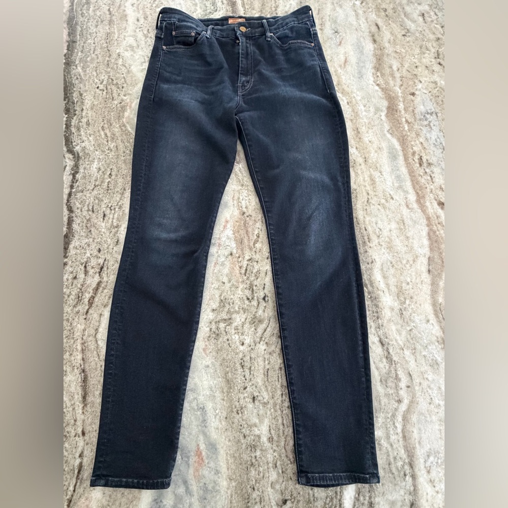 MOTHER Women’s Skinny Jeans in Dark Indigo
